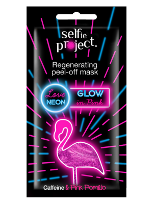 Maschera peel-off riequilibrante al neon - Glow In Pink
