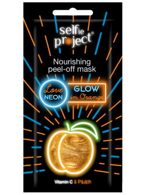 Maschera peel-off nutriente al neon - Glow In Orange