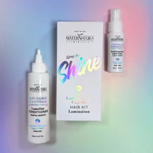 Kit Laminazione capelli per capelli sfibrati con cheratina vegetale
